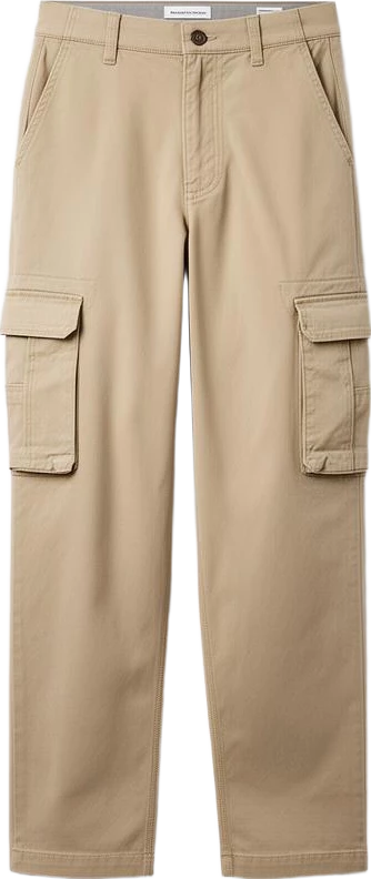 bottom: Lumen Studio Relaxed Fit Cargo Trousers