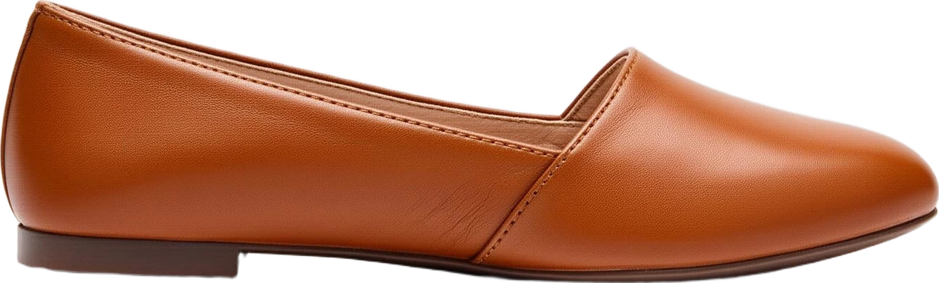 shoes: Lumen Studio Leather Strap Flat Shoes