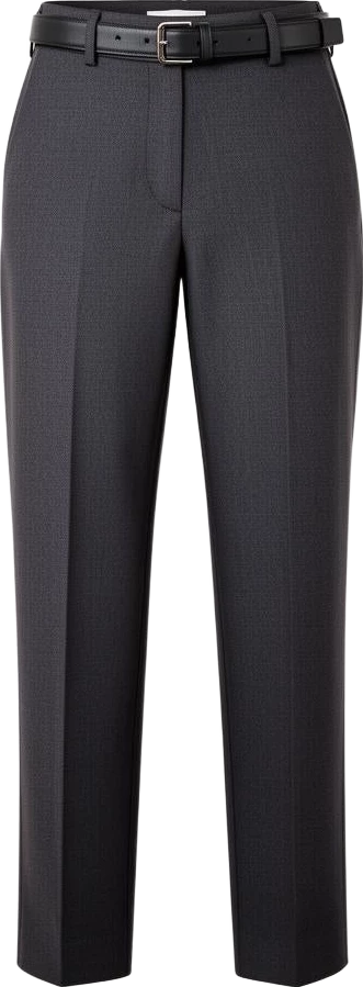 bottom: Atlas & Co Straight Fit Trousers With Attached Belt