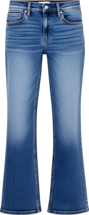 bottom: Atlas & Co Relaxed Bootcut Mid-Length Jeans