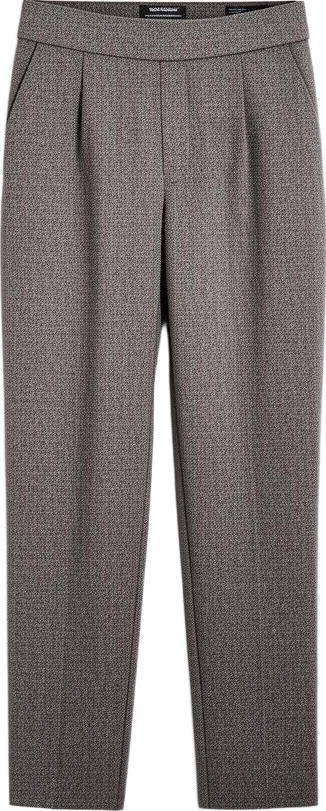 bottom: Lumen Studio Textured High-Waist Trousers