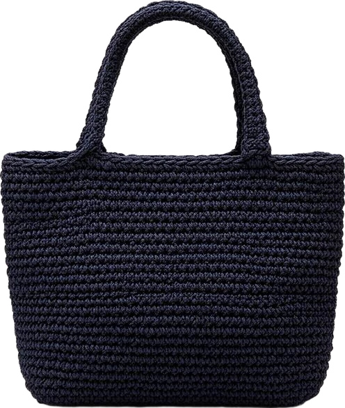 bag: Northwind Crochet-Knit Mini Tote Handbag