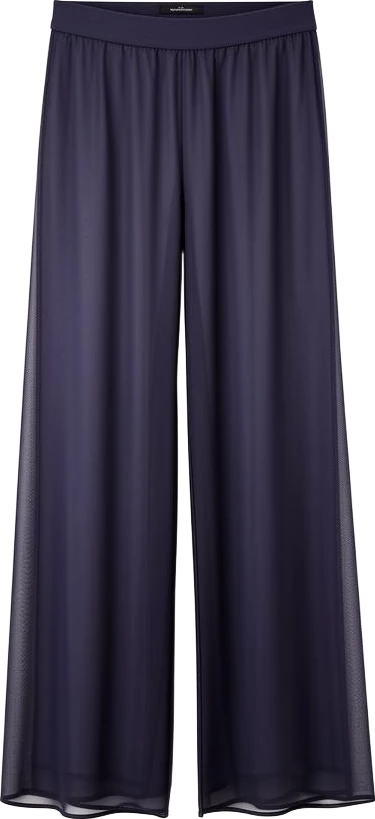 bottom: Avenir Sheer Wide-Leg Trousers
