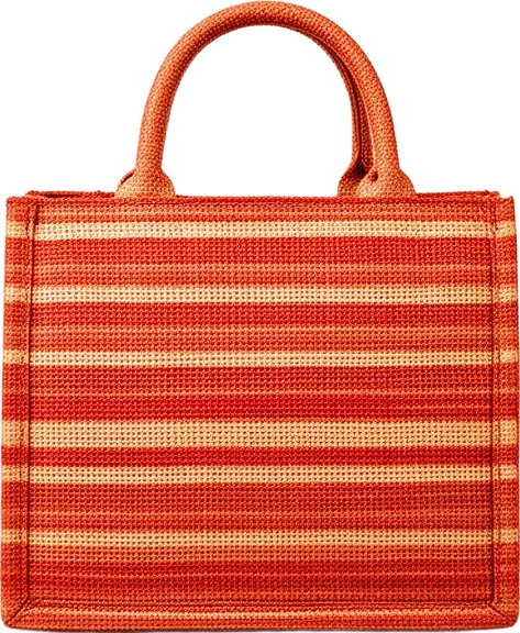 bag: Northwind Striped Jute Mini Square Bag