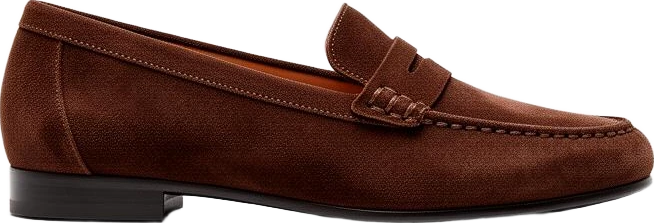 shoes: Lumen Studio Suede Split-Toe Loafers