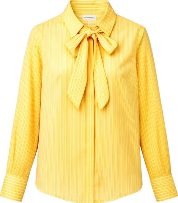top: Atlas & Co Striped Bow Front Shirt