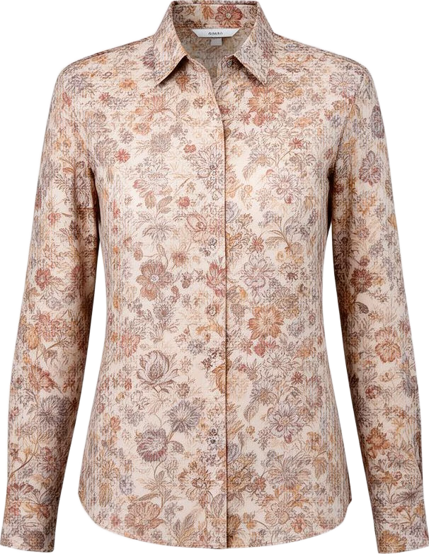 top: Avenir Floral Pattern Long-Sleeve Shirt