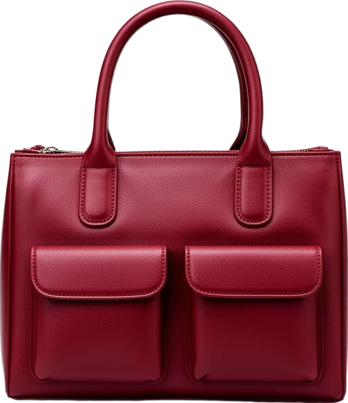 bag: Lumen Studio Leather Mini Tote Bag With Dual Front Pockets