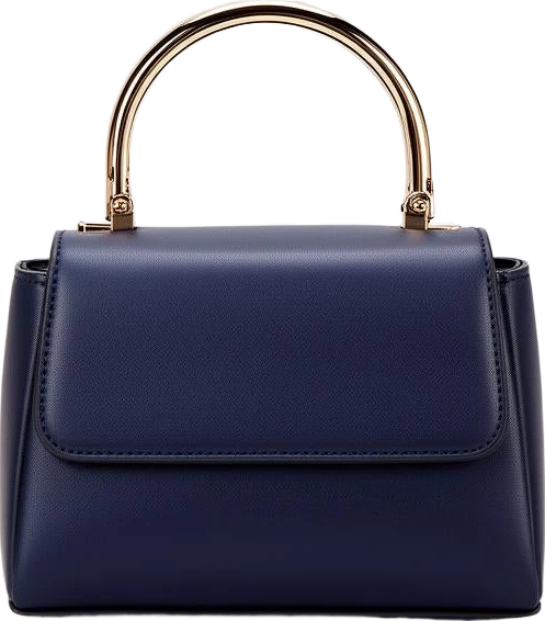 bag: Mira & Stone Compact Handbag With Metallic Handle