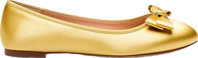 shoes: Lumen Studio Satin Bow Ballet Flats