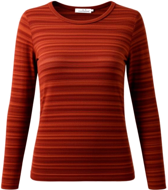 top: Northwind Striped Long-Sleeve Knit Top