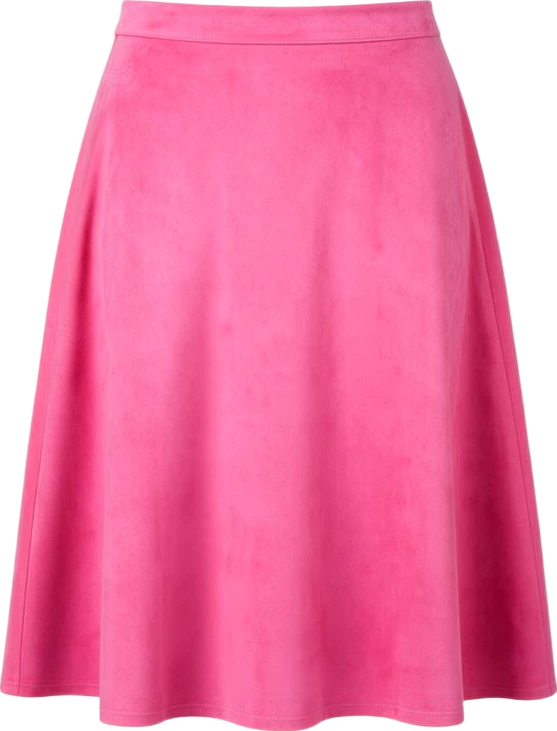 bottom: Northwind Faux Suede A-Line Midi Skirt
