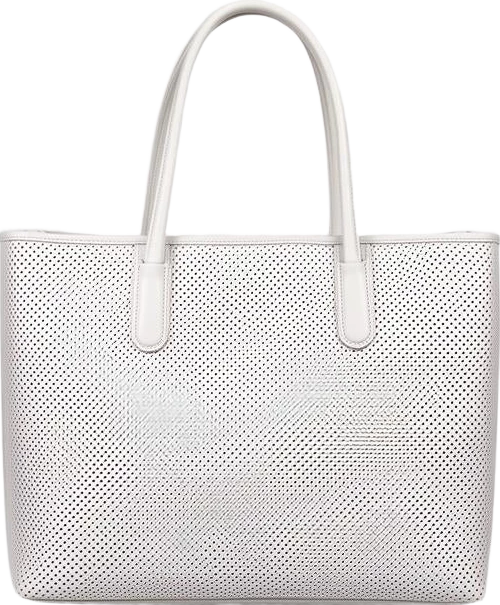 bag: Mira & Stone Perforated Leather Tote Bag