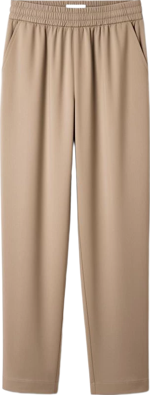 bottom: Lumen Studio Comfort Fit Elastic Waist Trousers
