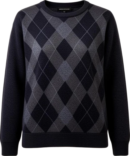 top: Northwind Argyle Pattern Knit Sweater