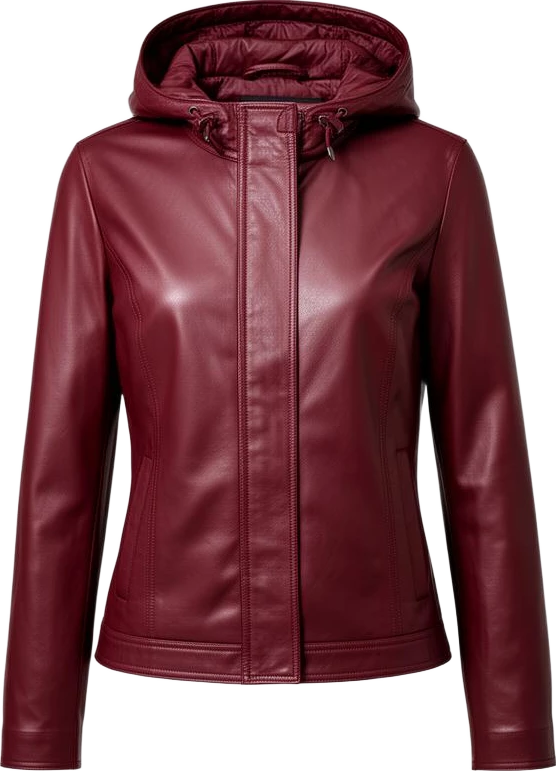 outerwear: Mira & Stone Hooded Faux Leather Jacket
