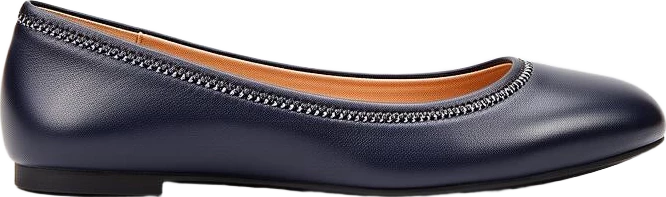 shoes: Atlas & Co Leather Ballet Flats With Stitch Detail