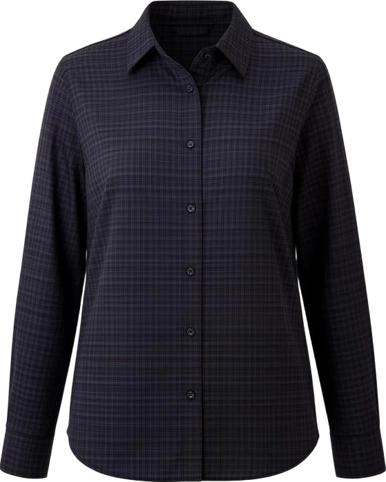 top: Avenir Checkered Long-Sleeve Shirt