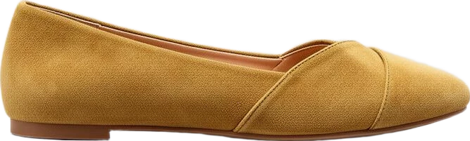 shoes: Lumen Studio Split Suede Flat Shoes