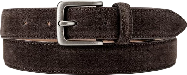 accessory: Mira & Stone Suede Leather Belt With Metal Buckle