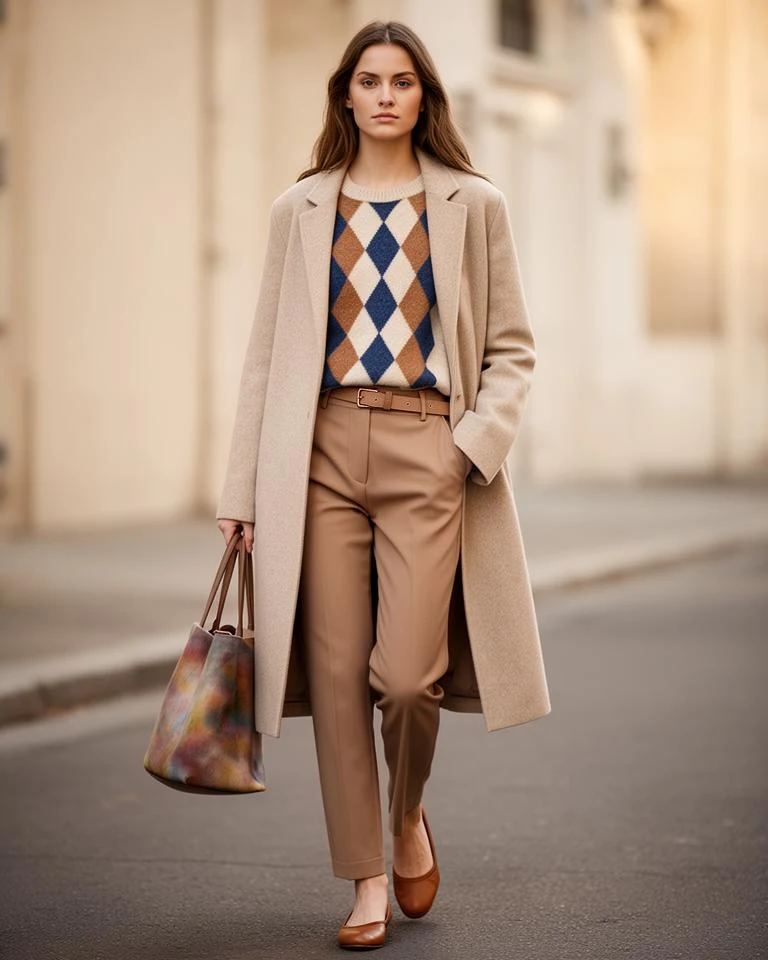 Argyle Knit, worn