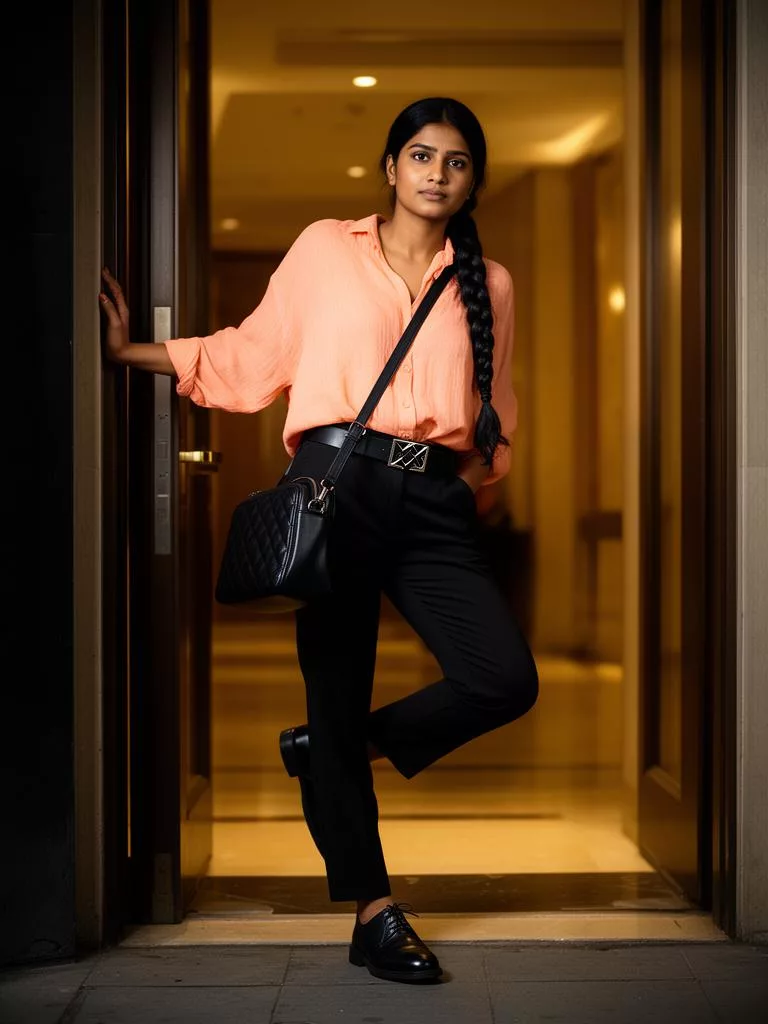 Same-style look: Linen Blend Flowing Shirt