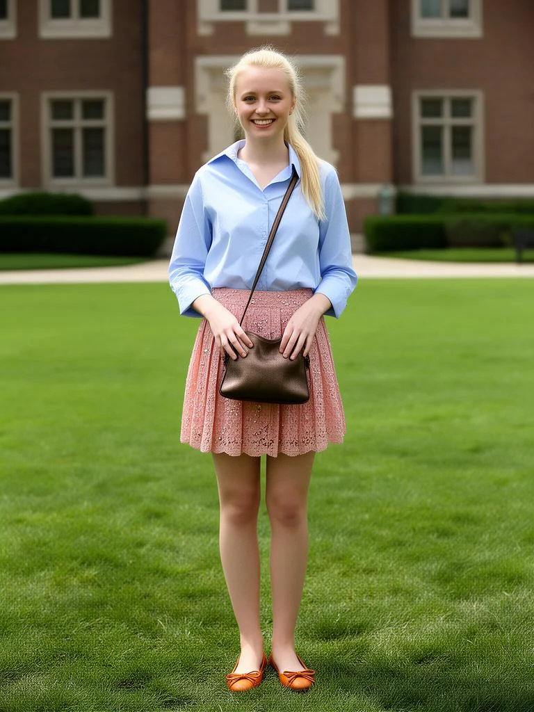Same-style look: Lace Beaded Pleated Mini Skirt