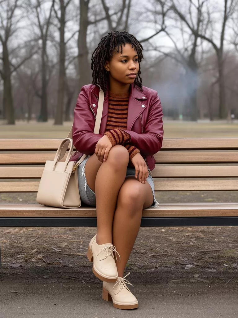 Same-style look: Structured Faux Leather Jacket