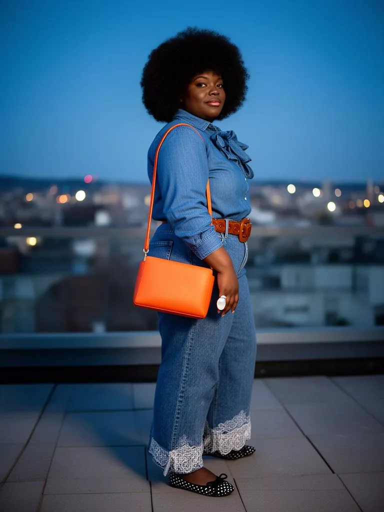 Same-style look: Denim Shirt With Bow Detail