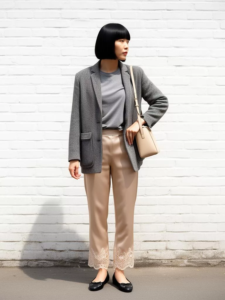 Same-style look: Herringbone Textured Jacket With Front Pockets