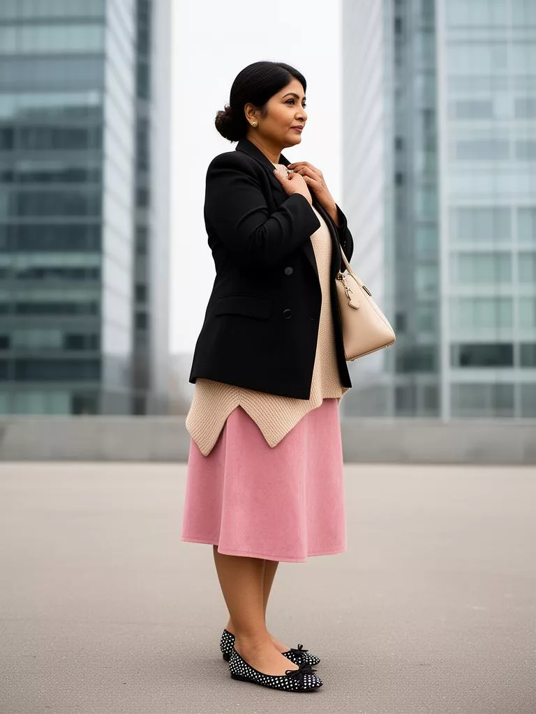 Same-style look: Structured Double-Breasted Blazer With Padded Shoulders