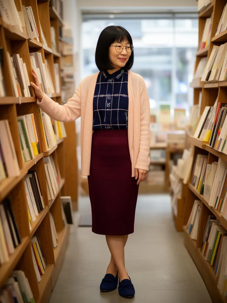 Same-style look: Embroidered Check Pattern Shirt