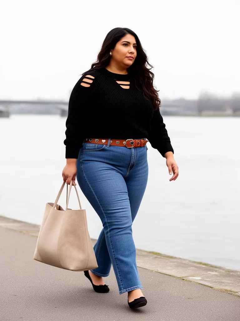 Same-style look: Cutout Detail Knit Sweater