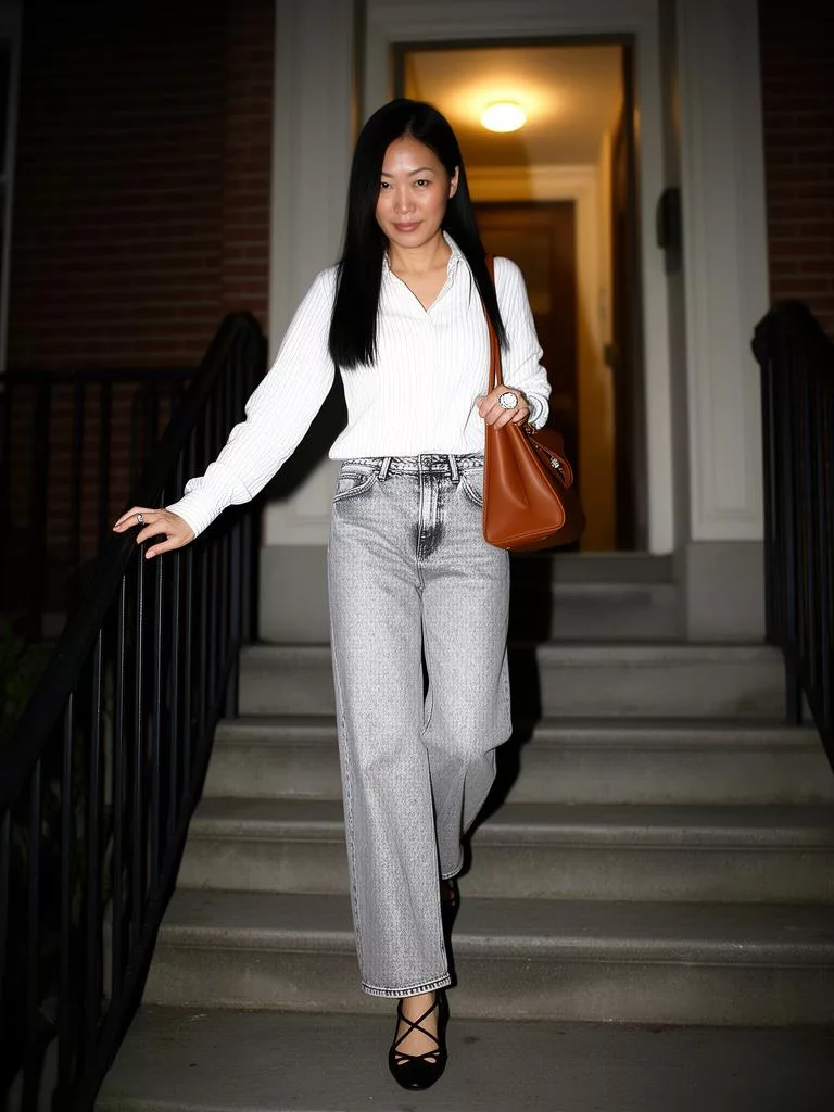 Same-style look: Striped Linen-Blend Button-Up Shirt