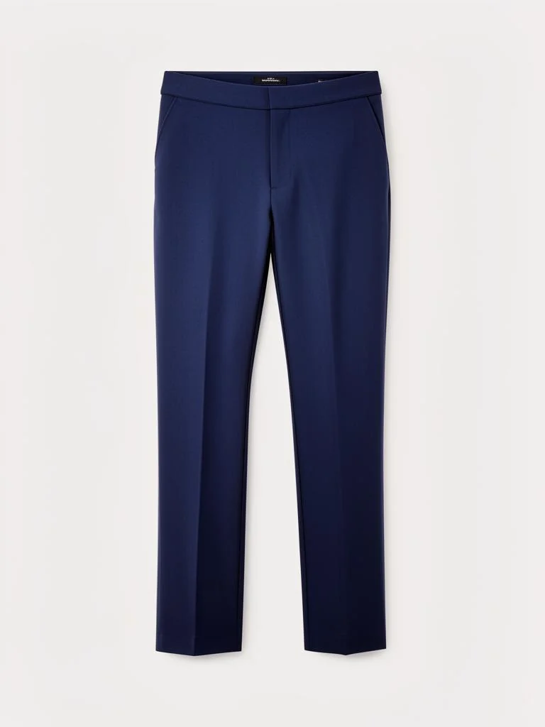 Straight-Leg Low-Rise Trousers