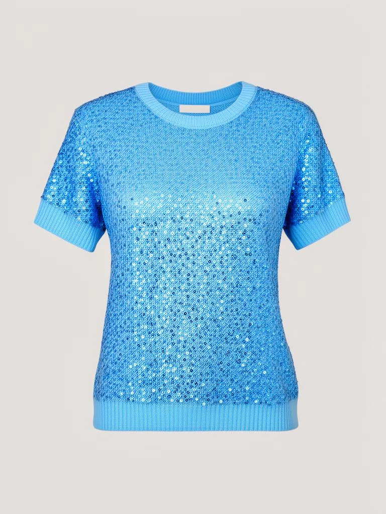 Northwind Sequin Short Sleeve Knit Top