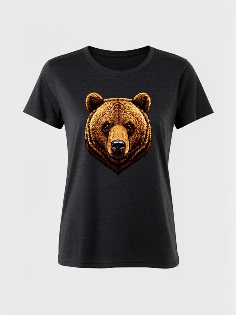 Lumen Studio Bear Graphic Short Sleeve T-Shirt
