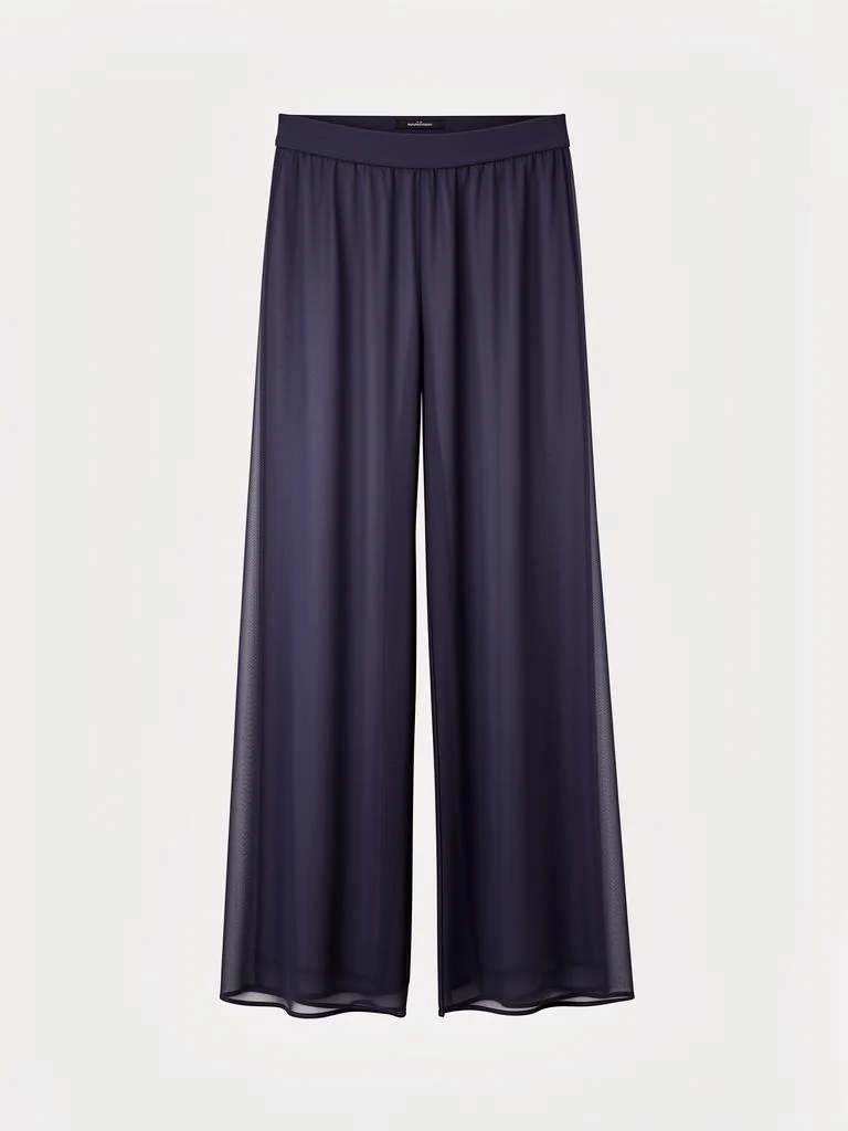 Avenir Sheer Wide-Leg Trousers