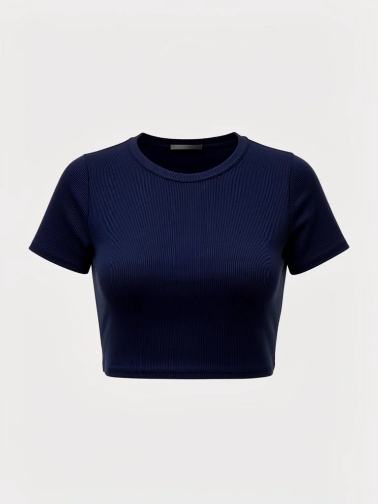 Atlas & Co Ribbed Cropped Top