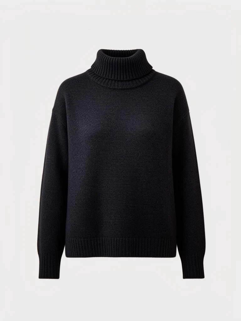Wool High Neck Sweater