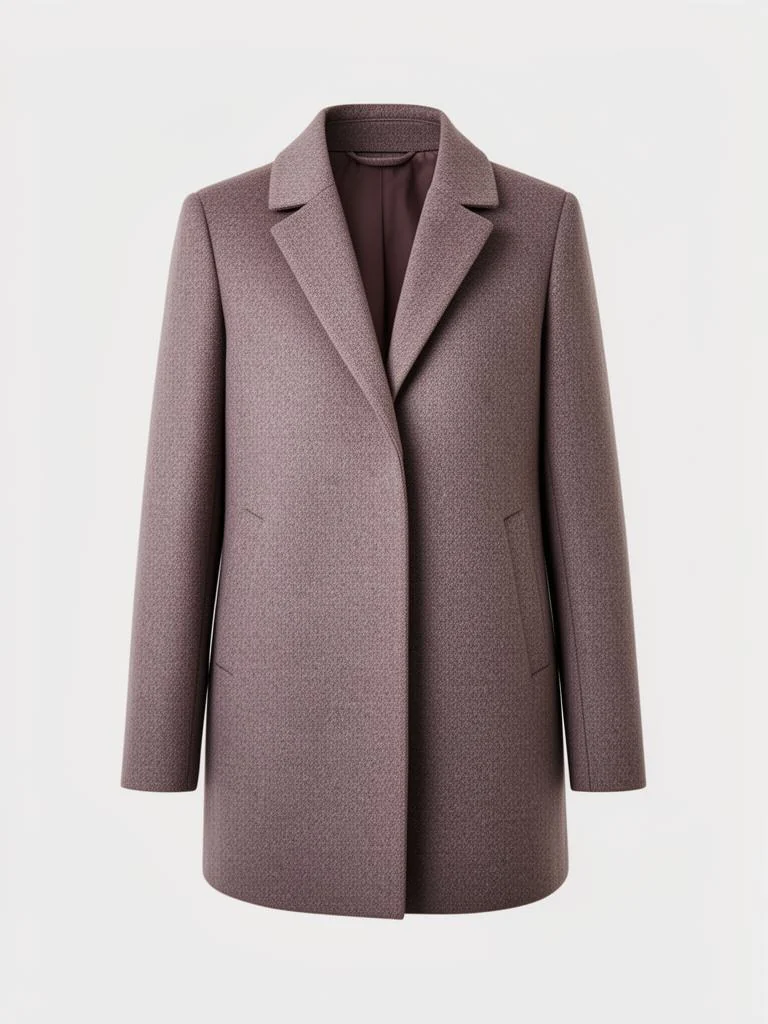 Structured Cropped Wool Coat