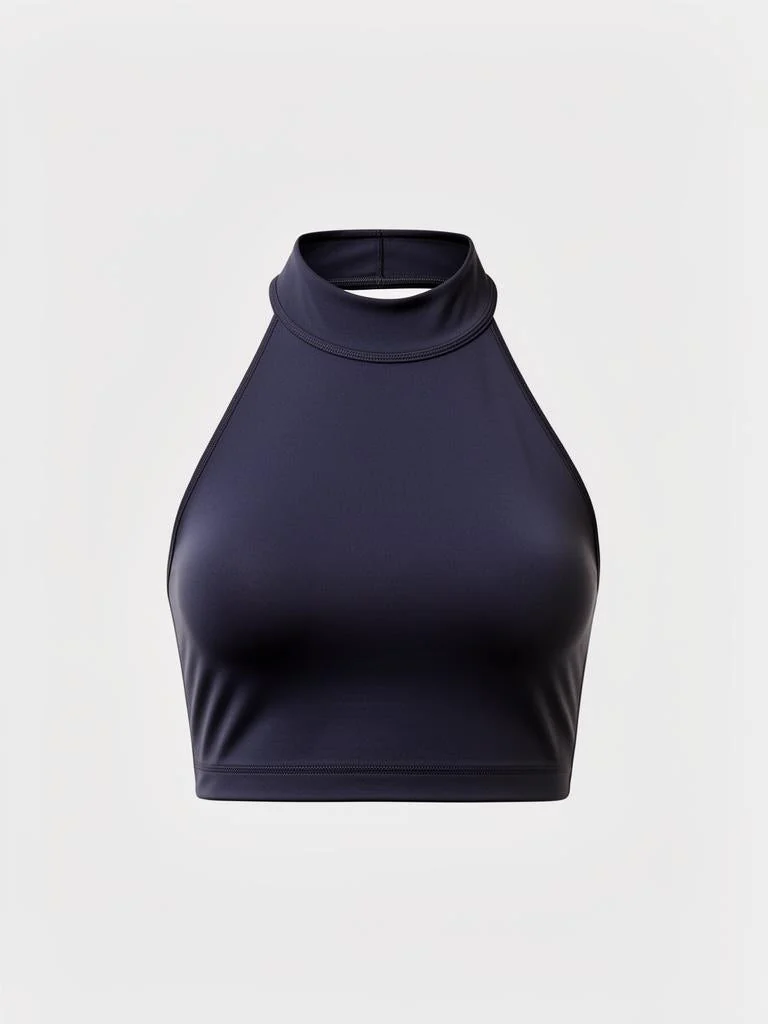 Avenir Stretch Halter Neck Crop Top
