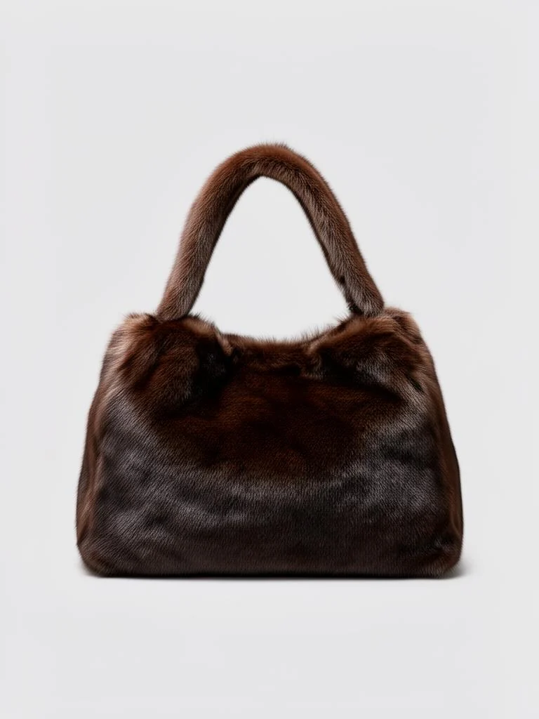 Lumen Studio Luxury Faux Fur Maxi Bag