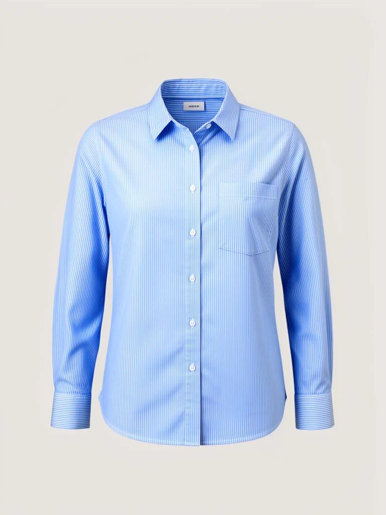 Avenir Striped Button-Down Shirt With Chest Pocket