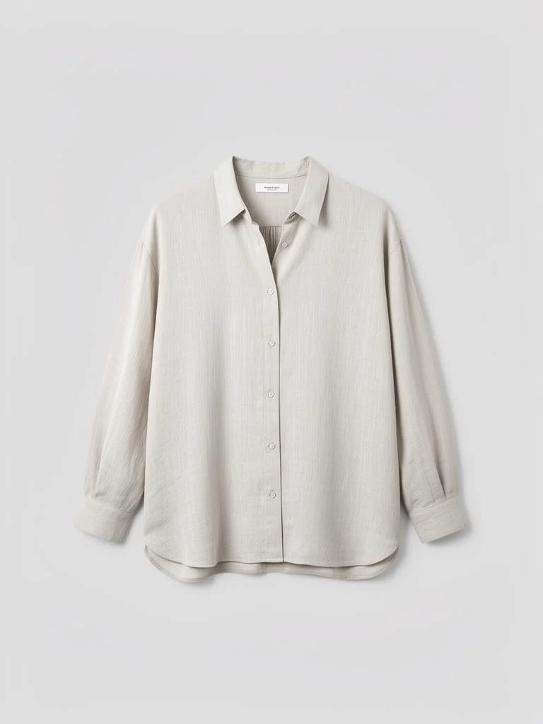Lumen Studio Relaxed Ramie Oversized Shirt