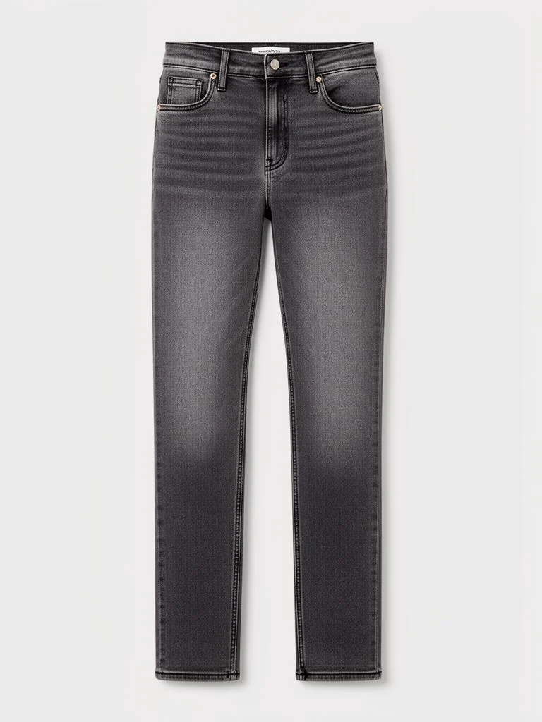High-Rise Straight Leg Jeans
