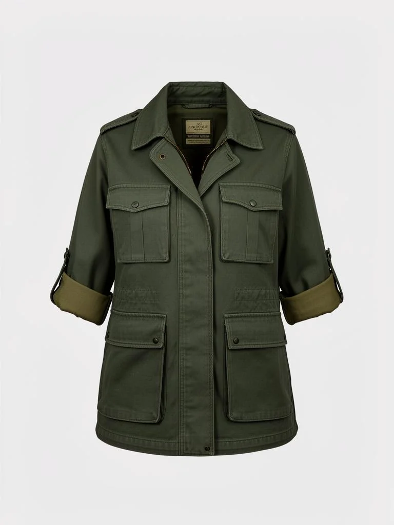 Atlas & Co Rolled Sleeve Safari Jacket