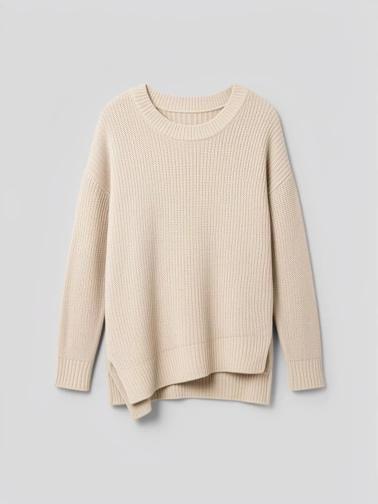Northwind Asymmetrical Hem Knit Sweater