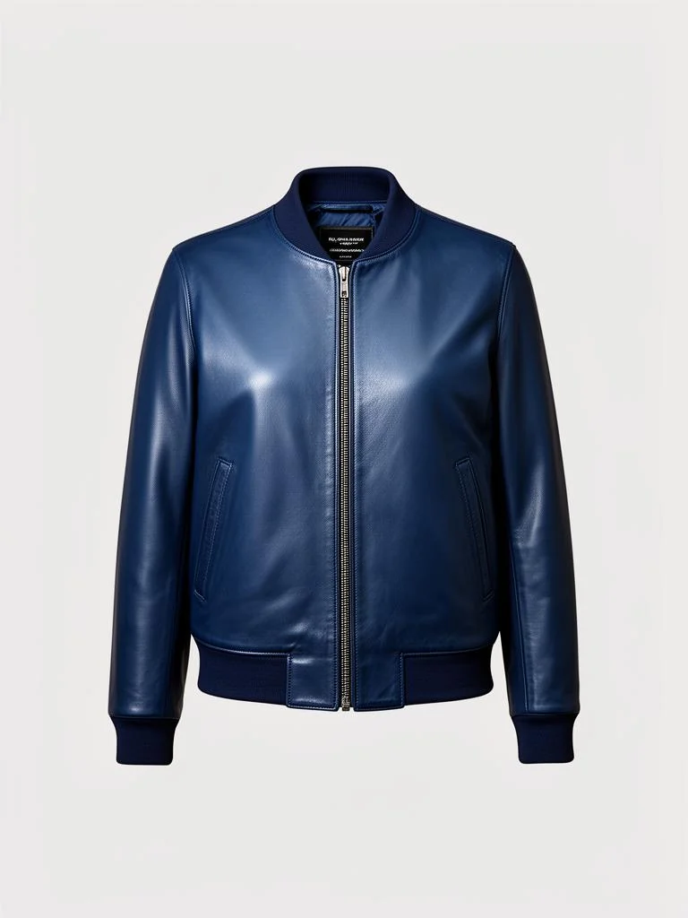 Atlas & Co Full-Grain Leather Bomber Jacket