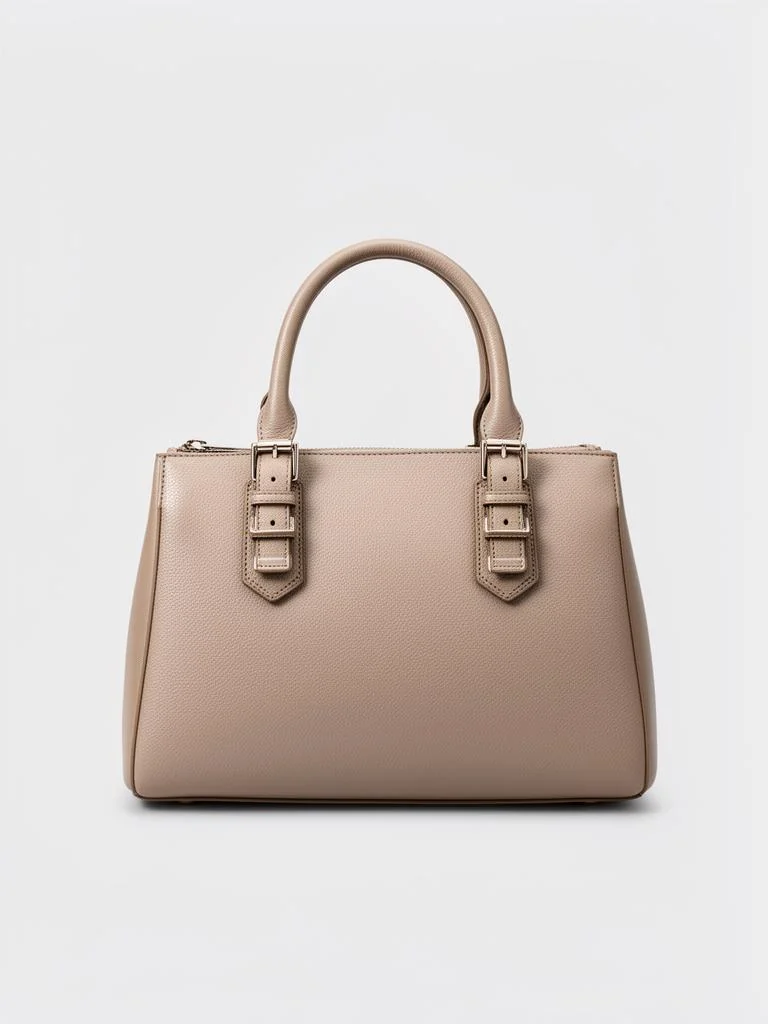 Lumen Studio Structured City Bag With Buckle Details